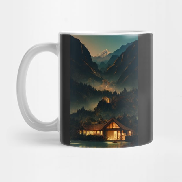 The Last Homely House at Dusk - Fantasy by Fenay-Designs